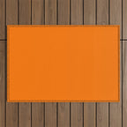 Bright Neon Orange Russet 2018 Fall Winter Color Trends Outdoor Rug Gallery Image 1