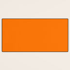 Bright Neon Orange Russet 2018 Fall Winter Color Trends Desk Mat Gallery Image 3