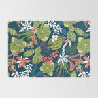 Succulent Garden Navy Rug Gallery Image 2