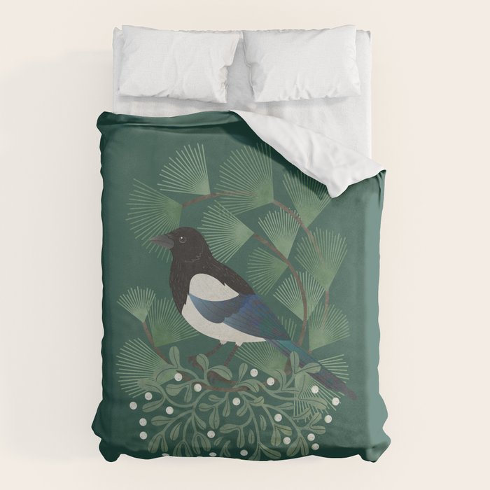 Magpie & Mistletoe Duvet Cover Gallery Image 6