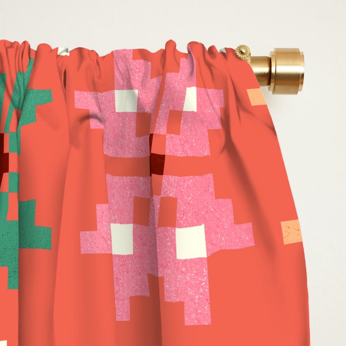 Winter Quilt Pattern no2 Window Curtain Gallery Image 2