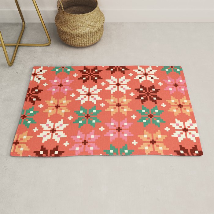 Winter Quilt Pattern no2 Rug Gallery Image 1