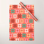 Winter Quilt Pattern no2 Wrapping Paper Gallery Image 1