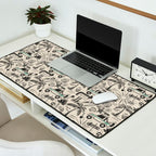 Baja - black and teal Desk Mat Gallery Image 2