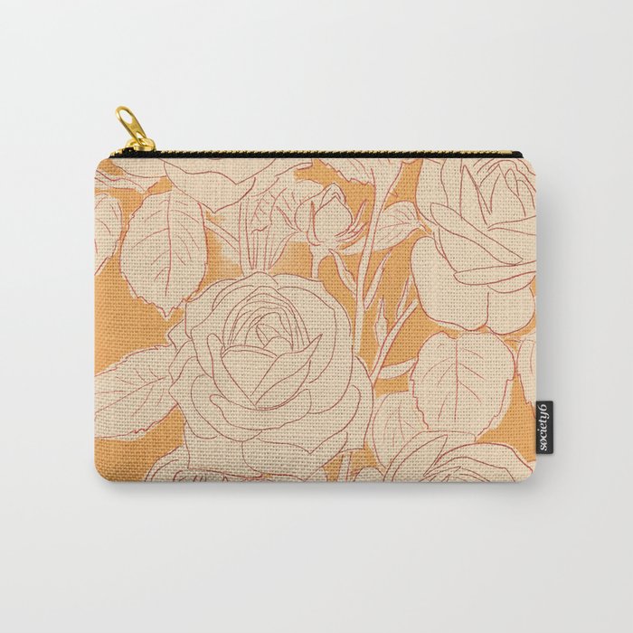 White Roses 2 Carry All Pouch Gallery Image 1