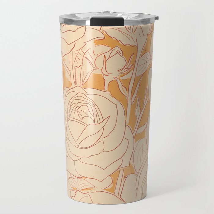 White Roses 2 Travel Mug Gallery Image 1