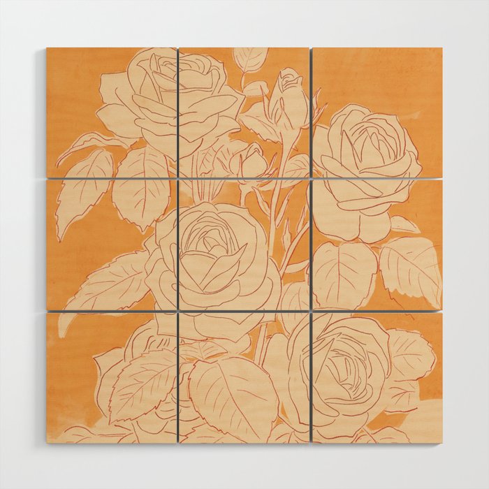 White Roses 2 Wood Wall Art Gallery Image 1