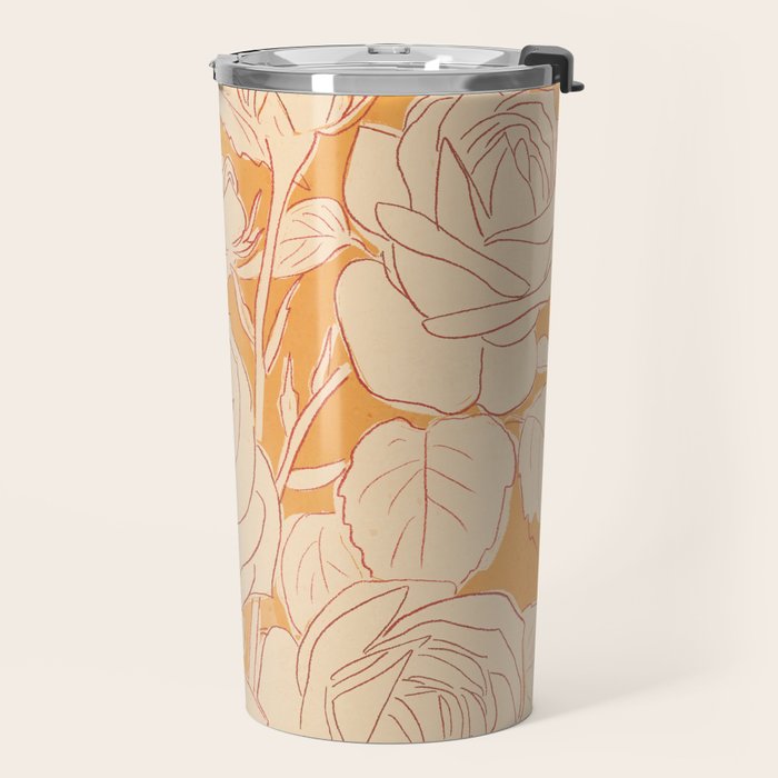 White Roses 2 Travel Mug Gallery Image 2