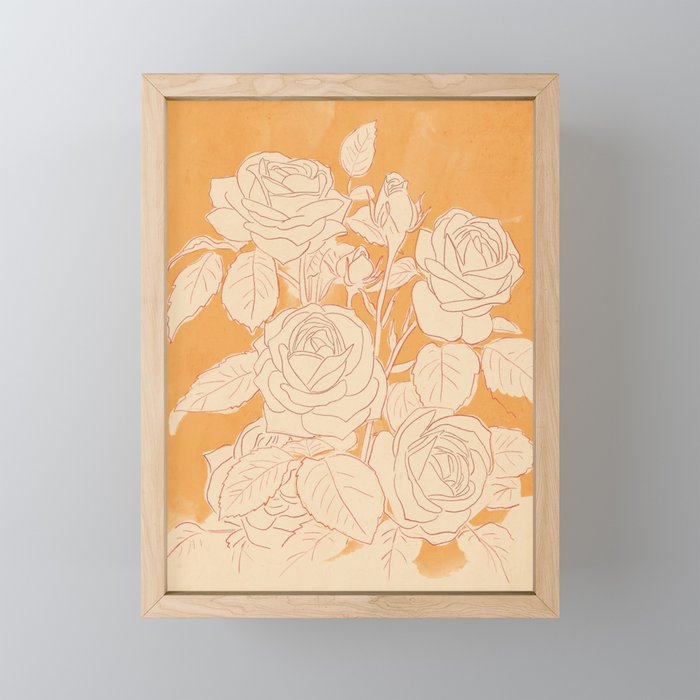 White Roses 2 Mini Art Print Gallery Image 1