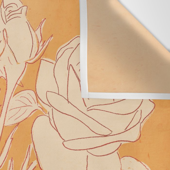 White Roses 2 Wall Tapestry Gallery Image 3