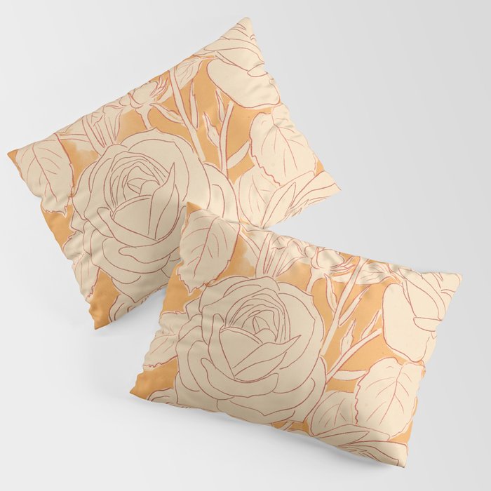 White Roses 2 Pillow Sham Gallery Image 1
