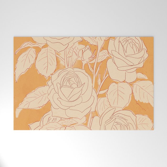 White Roses 2 Welcome Mat Gallery Image 1