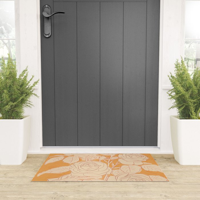 White Roses 2 Welcome Mat Gallery Image 3