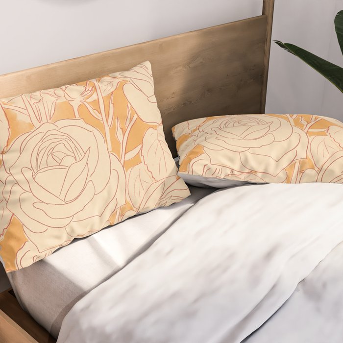 White Roses 2 Pillow Sham Gallery Image 2