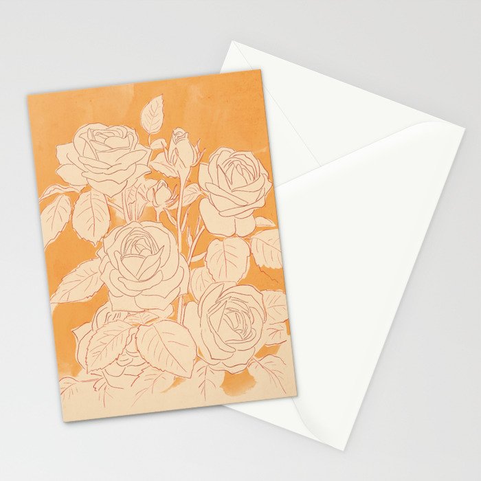 White Roses 2 Stationery Card Gallery Image 2