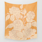 White Roses 2 Wall Tapestry Gallery Image 4