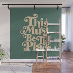 This Must Be The Place - Green & Beige Wall Mural Gallery Image 1