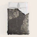 The witch - Lionel Lindsay - Wood Engraving Print Black Cat Gothic Duvet Cover Gallery Image 6