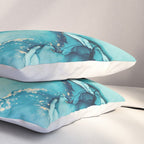 Abstract Turquoise Art Print By LandSartprints Pillow Sham Gallery Image 3