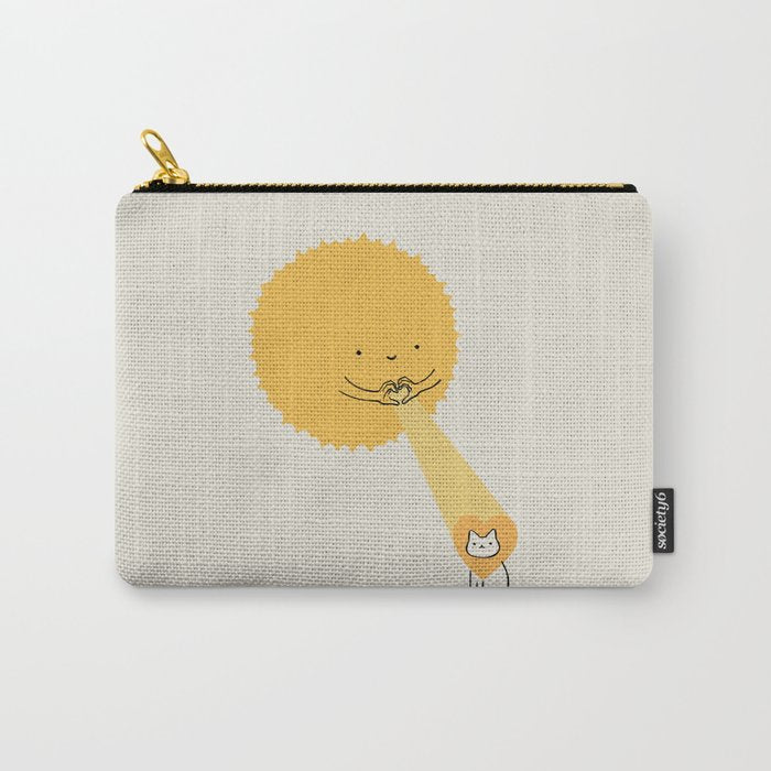 Love keeps the heart warm Carry All Pouch Gallery Image 1