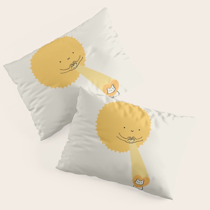 Love keeps the heart warm Pillow Sham Gallery Image 3
