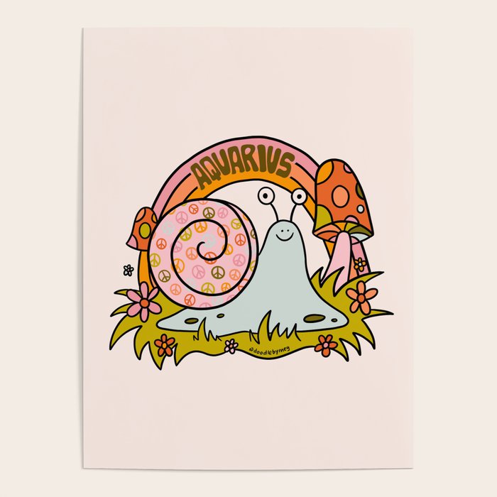 Aquarius Snail Poster Gallery Image 1