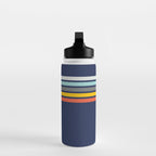 Abstract Minimal Retro Stripes 70s Style - Takakage Water Bottle Gallery Image 3