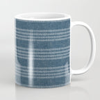 farmhouse stitch - navy blue Coffee Mug Gallery Image 1