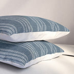 farmhouse stitch - navy blue Pillow Sham Gallery Image 3