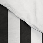 Black white blush pink watercolor floral stripes Comforter Gallery Image 4