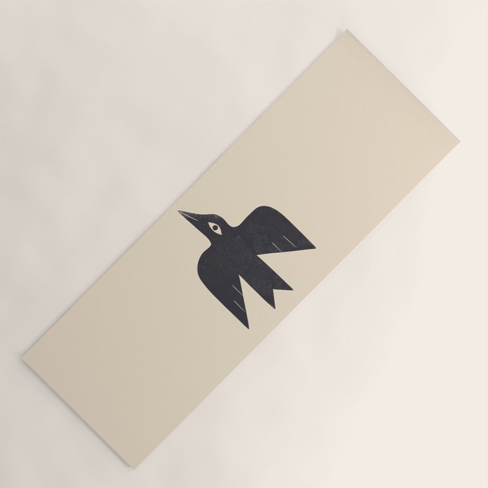 Minimal Blackbird No. 1 Yoga Mat Gallery Image 1