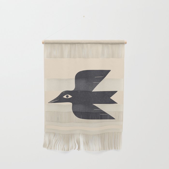 Minimal Blackbird No. 1 Wall Hanging Gallery Image 1