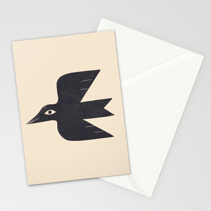 Minimal Blackbird No. 1 Stationery Card Gallery Image 2