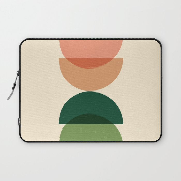 Sun Earth Balance Midcentury Laptop Sleeve Gallery Image 1