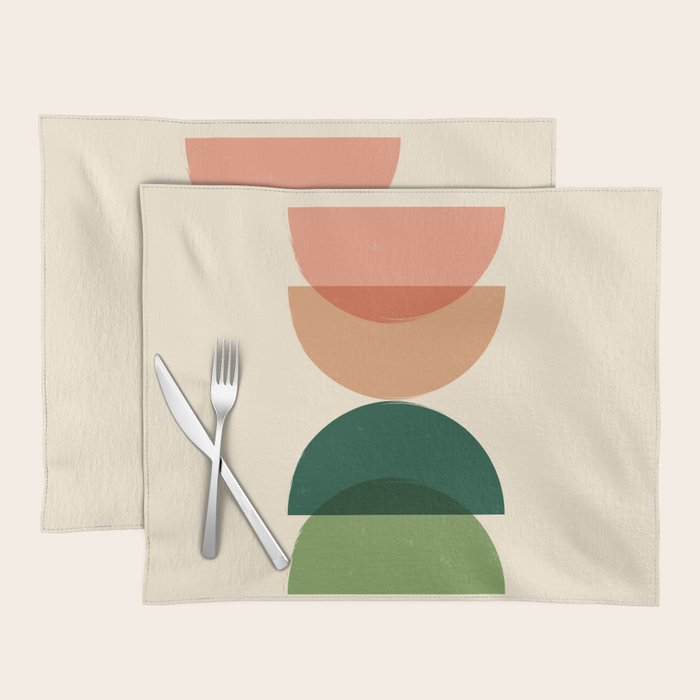 Sun Earth Balance Midcentury Placemat Gallery Image 1
