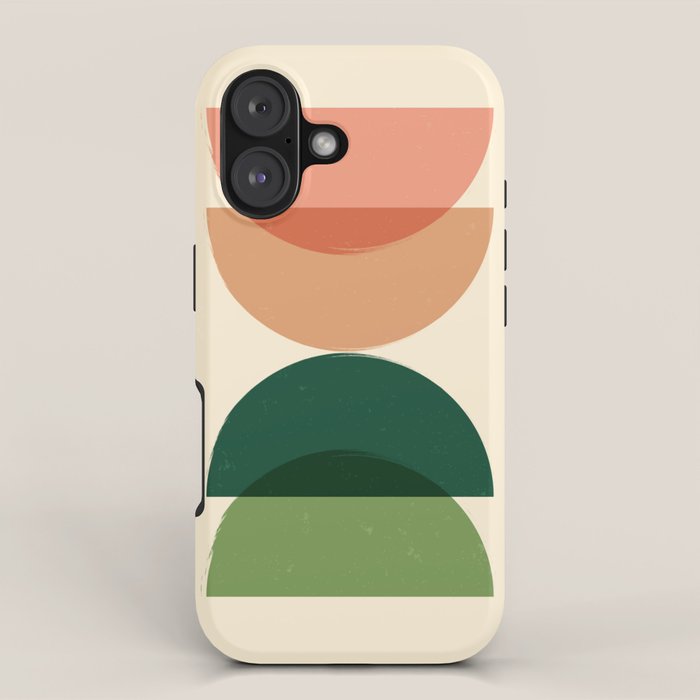 Sun Earth Balance Midcentury iPhone Case Gallery Image 1