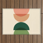 Sun Earth Balance Midcentury Outdoor Rug Gallery Image 1