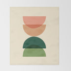 Sun Earth Balance Midcentury Throw Blanket Gallery Image 2