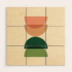 Sun Earth Balance Midcentury Wood Wall Art Gallery Image 1