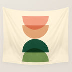 Sun Earth Balance Midcentury Wall Tapestry Gallery Image 4