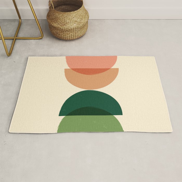 Sun Earth Balance Midcentury Rug Gallery Image 1