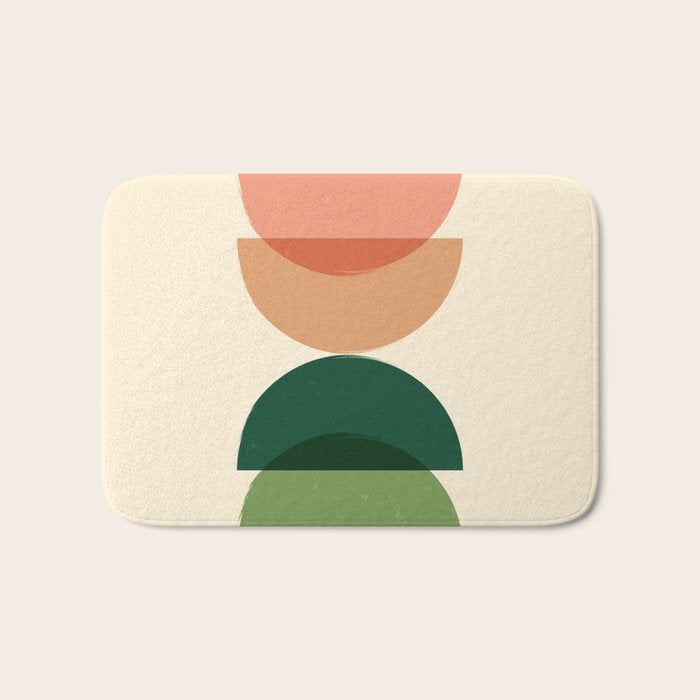 Sun Earth Balance Midcentury Bath Mat Gallery Image 1