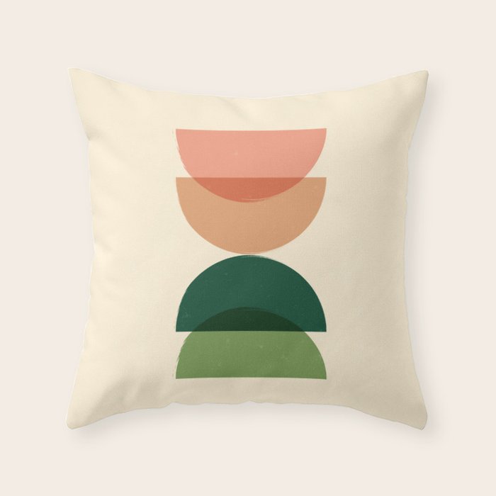Sun Earth Balance Midcentury Throw Pillow Gallery Image 6