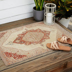 Haji Jalili Tabriz Persian Rug Print Outdoor Rug Gallery Image 2