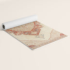 Haji Jalili Tabriz Persian Rug Print Yoga Mat Gallery Image 2