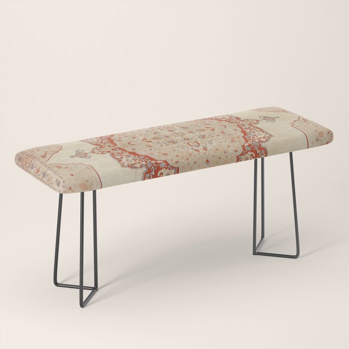 Haji Jalili Tabriz Persian Rug Print Bench Gallery Image 1