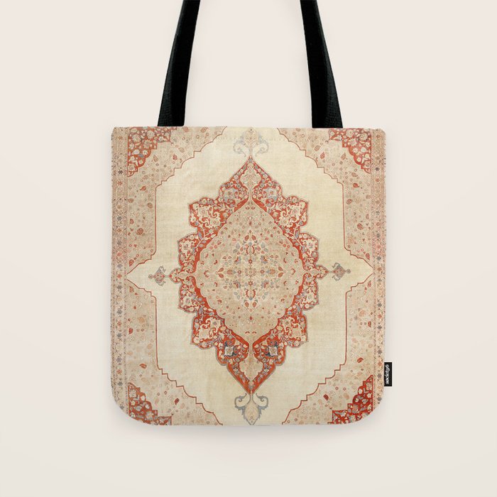 Haji Jalili Tabriz Persian Rug Print Tote Bag Gallery Image 1
