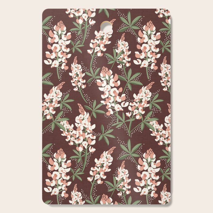 Bluebonnet Floral Brown Peach Multi Cutting Board Gallery Image 1