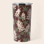 Bluebonnet Floral Brown Peach Multi Travel Mug Gallery Image 1