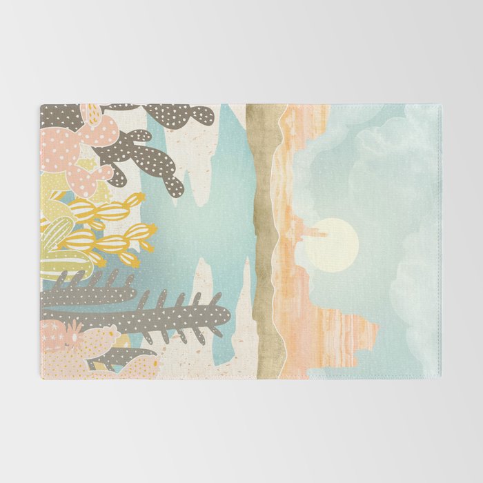Retro Desert Oasis Rug Gallery Image 2